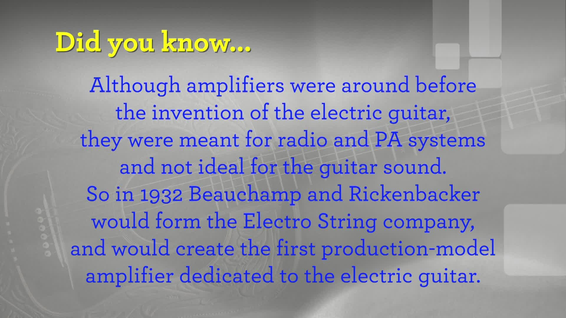 Guitar: The Instrument that Rocked the World