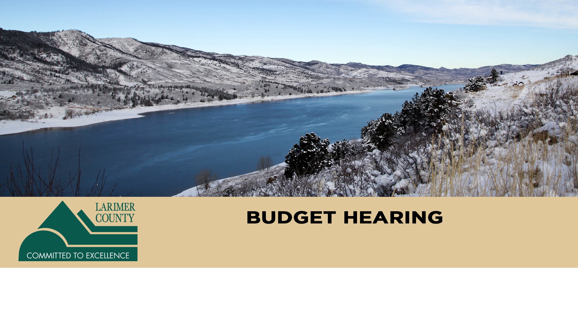 Larimer County Budget Hearing